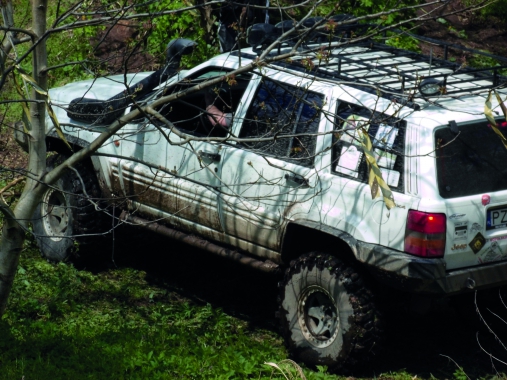 Lekko "dłubnięty" Jeep